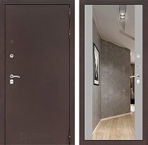 LABIRINT Входная металлическая дверь CLASSIC антик медь панель Зеркало Максимум грей soft